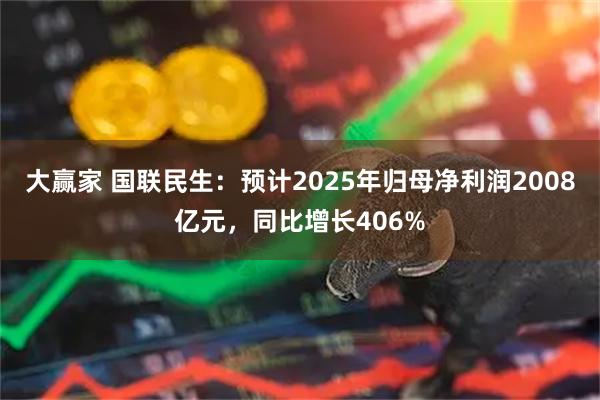 大赢家 国联民生：预计2025年归母净利润2008亿元，同比增长406%
